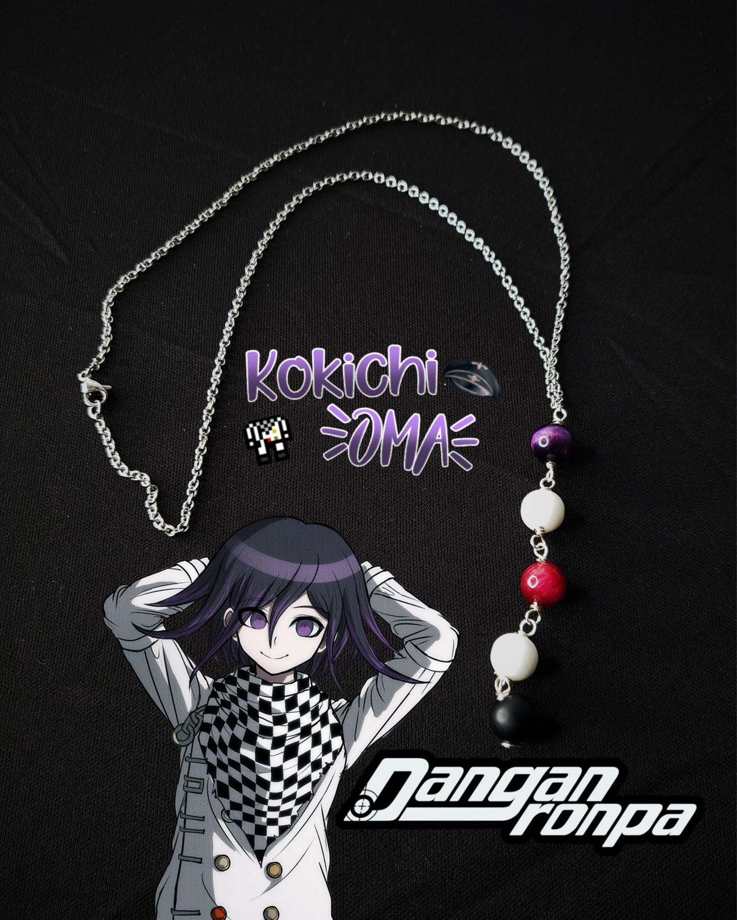 Collares de Acero Inox Inspirados En Personajes De Danganronpa