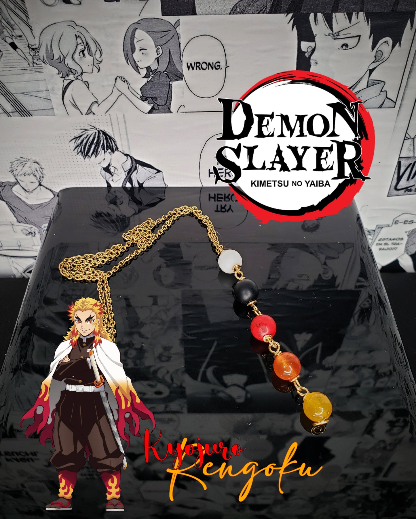 Collares de Acero Inox Inspirados En Personajes De Kimetsu No Yaiba