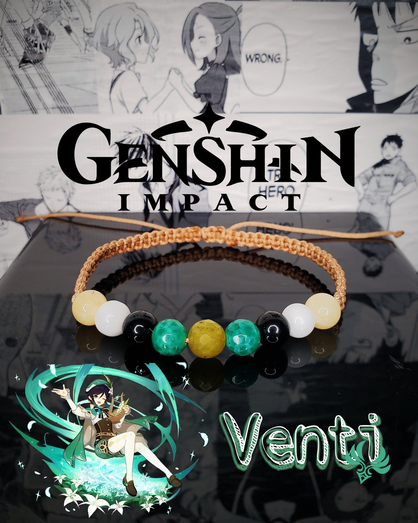 Tobilleras Inspiradas En Venti de Genshin Impact
