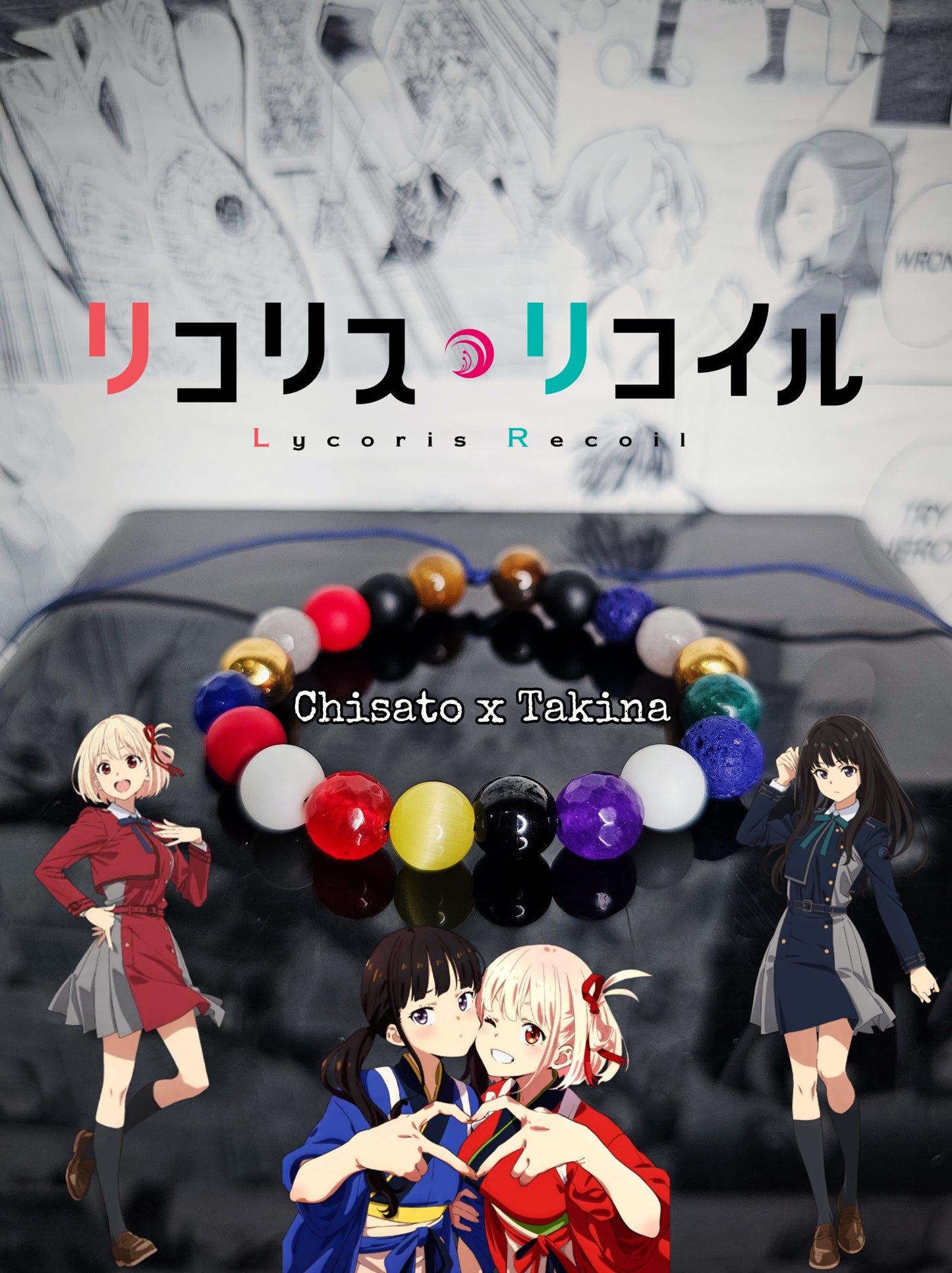 Pulseras Inspiradas En Personajes De Lycoris Recoil