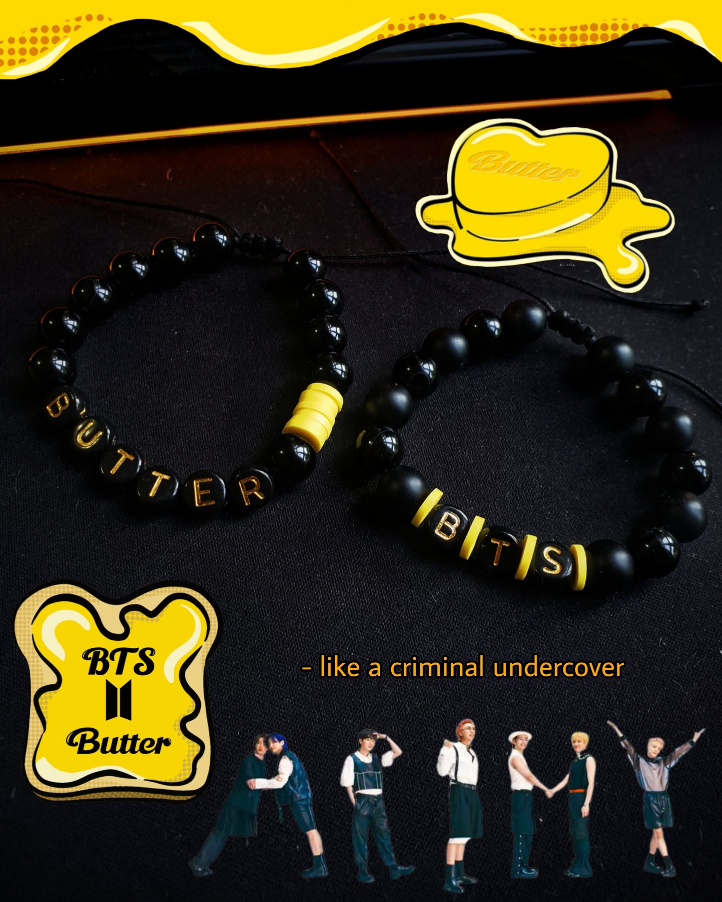 Pulseras ajustables inspirada en grupos de K-Pop