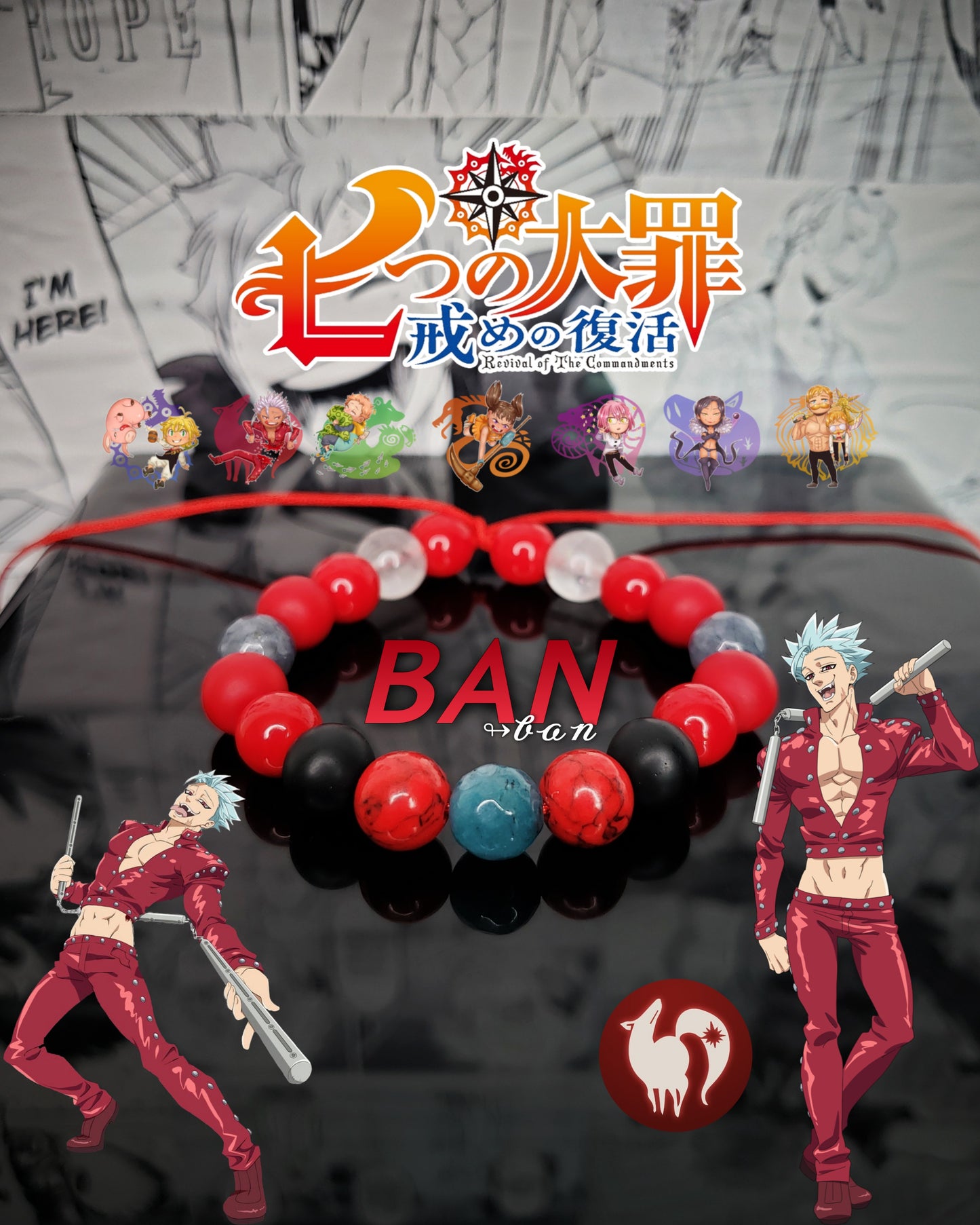 Pulseras Inspiradas En Personajes De Nanatsu No Taizai