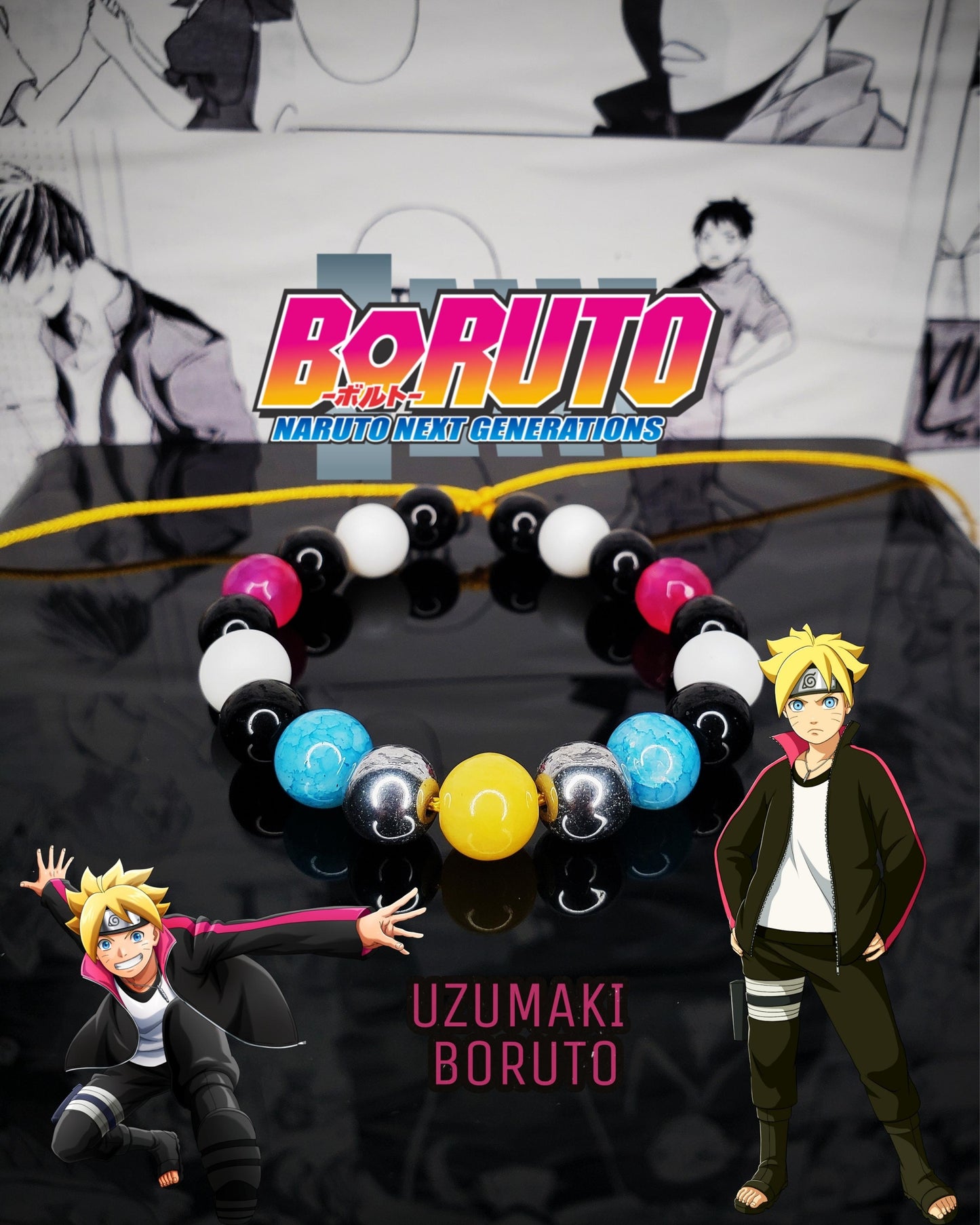 Pulseras Inspiradas En Personajes De Naruto y Boruto