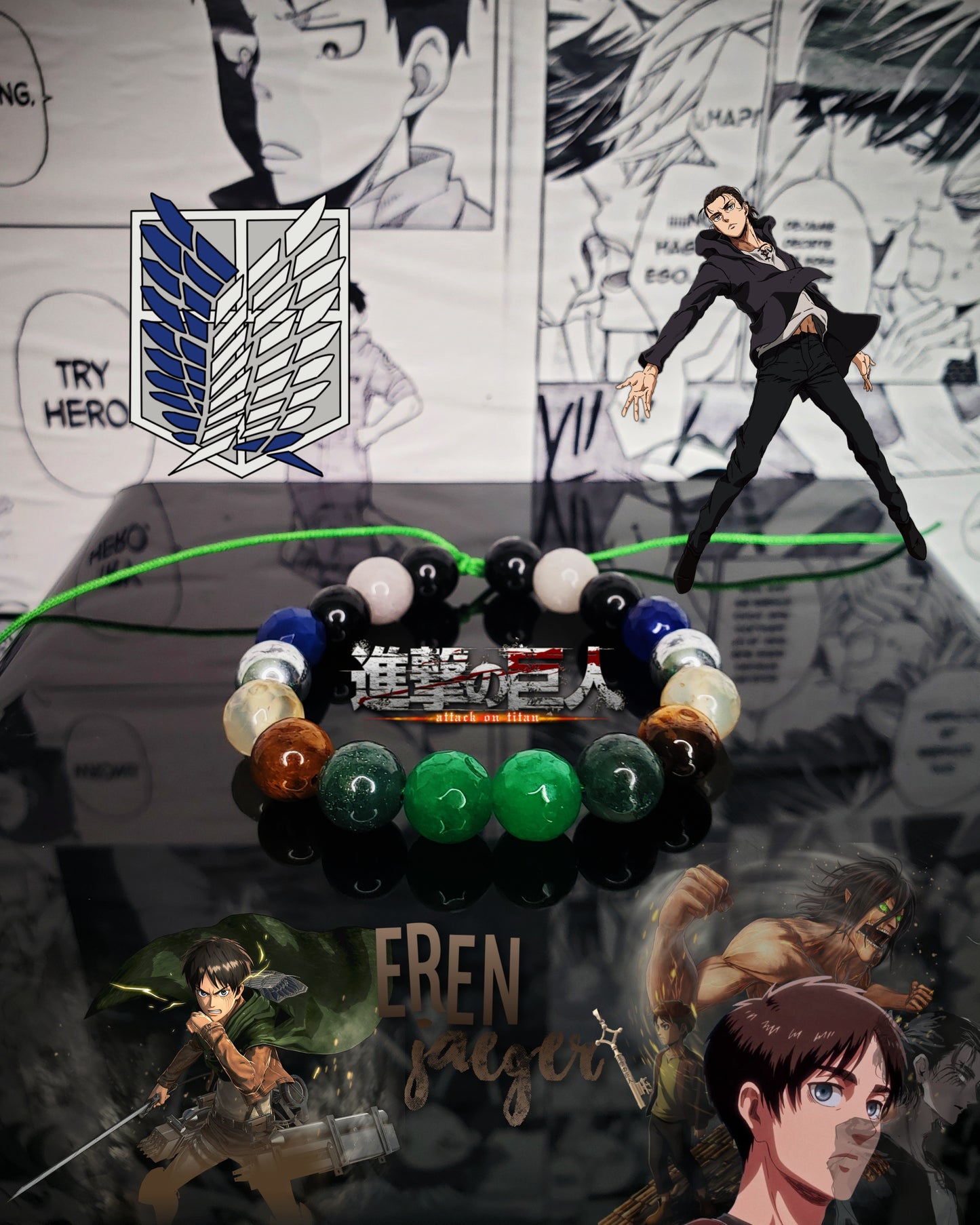 Pulseras Inspiradas En Personajes De Shingeki No Kyojin