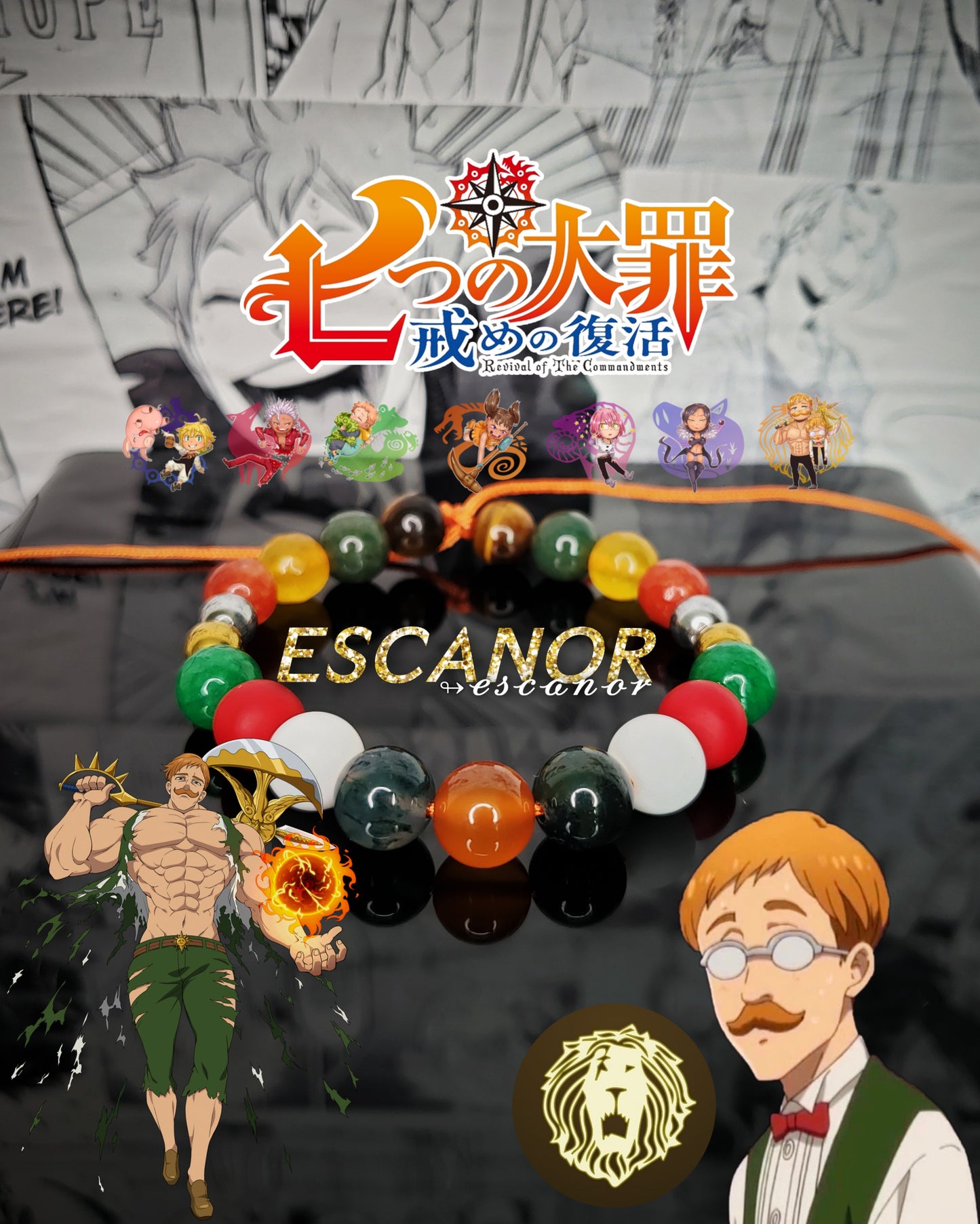 Pulseras Inspiradas En Personajes De Nanatsu No Taizai