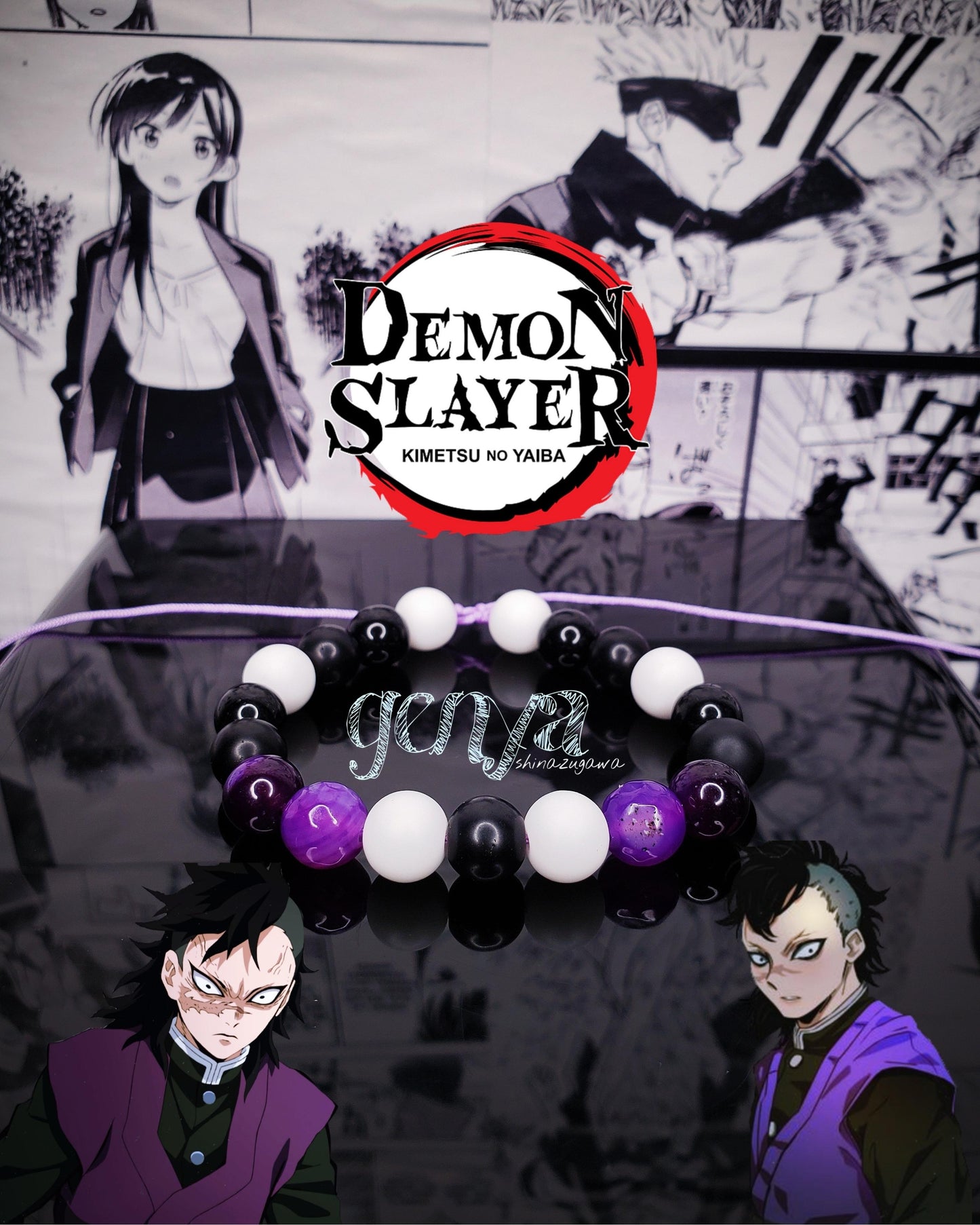 Pulseras Inspiradas En Personajes De Kimetsu no Yaiba
