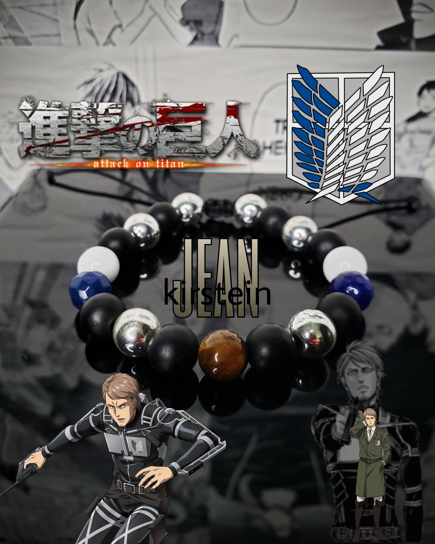 Pulseras Inspiradas En Personajes De Shingeki No Kyojin