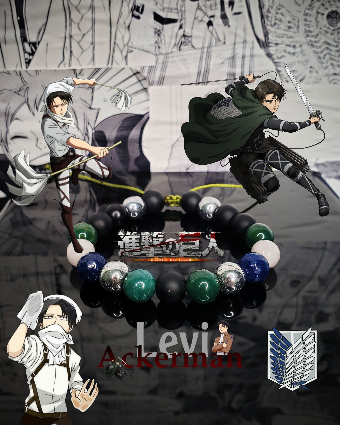 Pulseras Inspiradas En Personajes De Shingeki No Kyojin