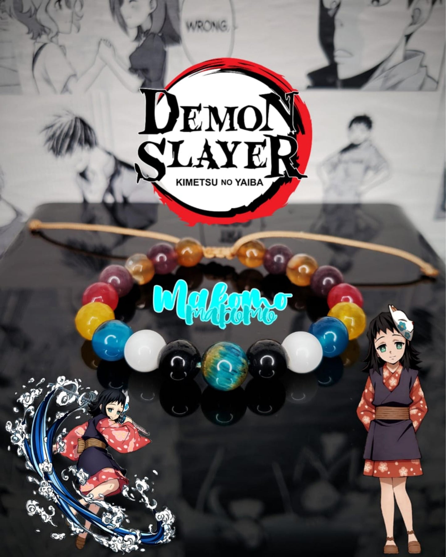 Pulseras Inspiradas En Personajes De Kimetsu no Yaiba