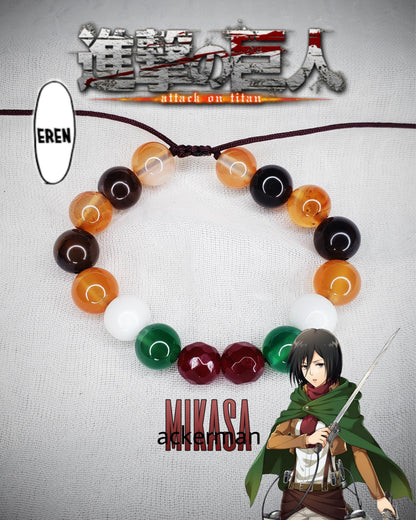 Pulseras Inspiradas En Personajes De Shingeki No Kyojin
