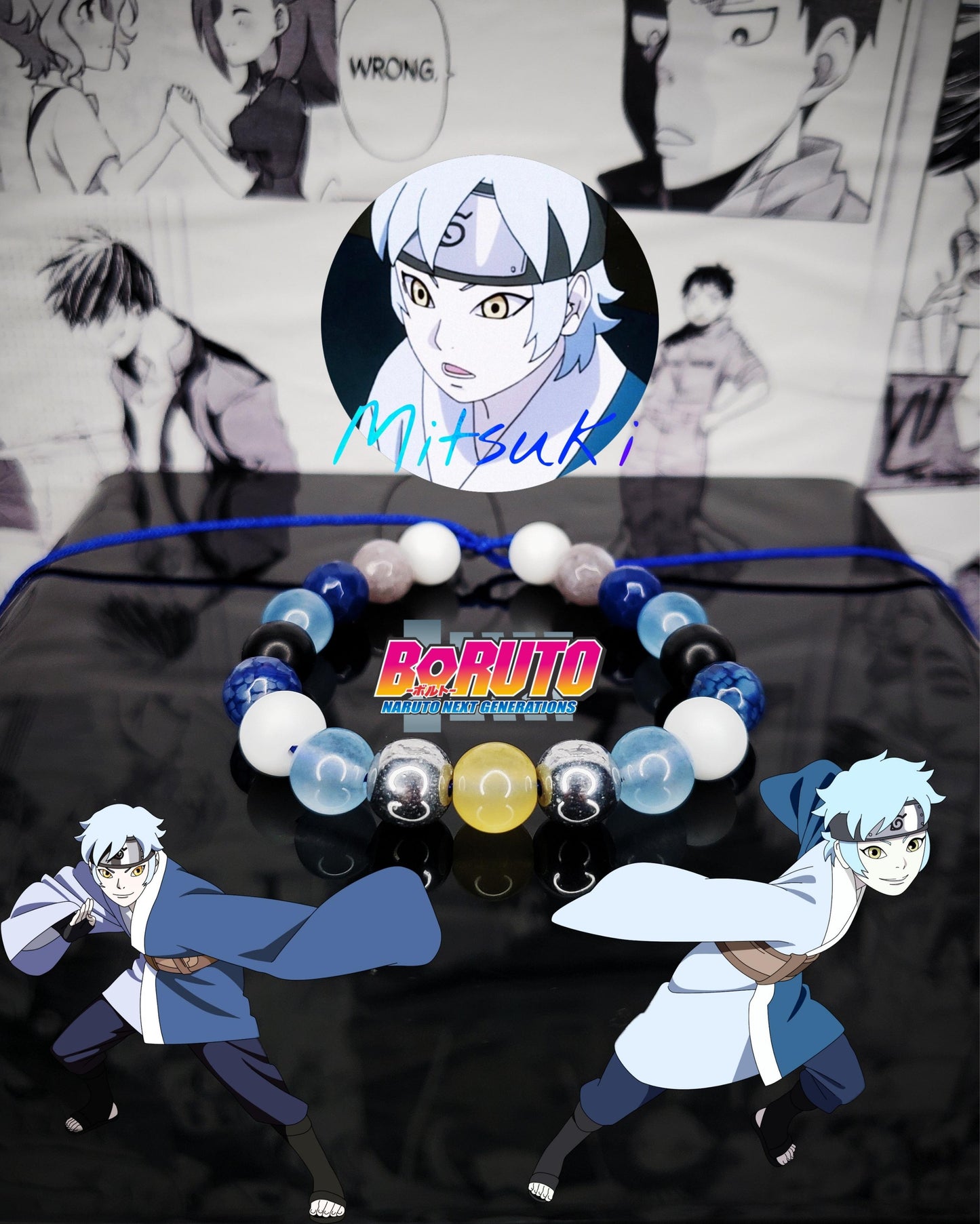Pulseras Inspiradas En Personajes De Naruto y Boruto