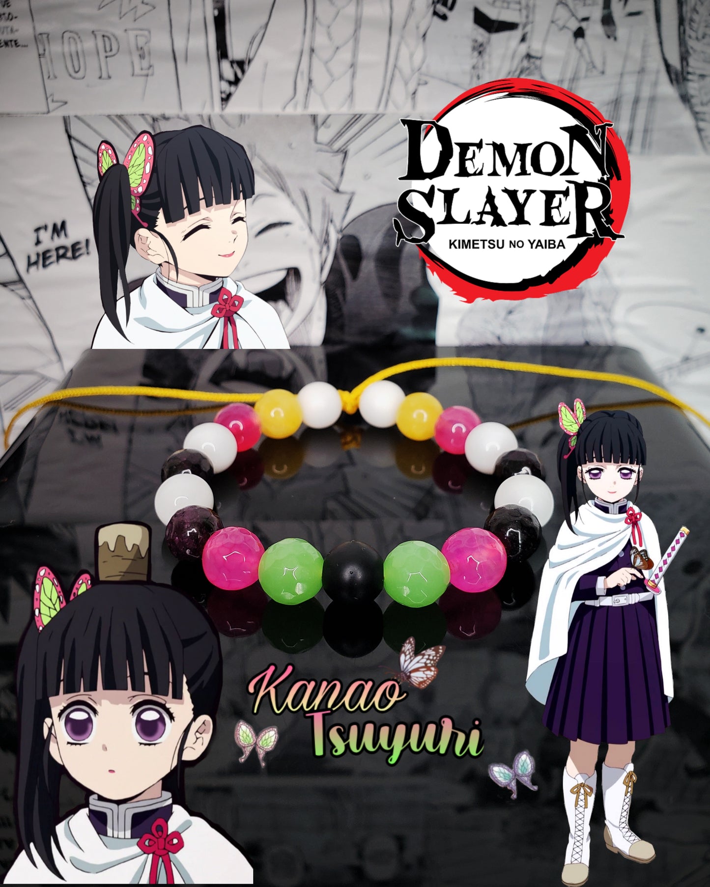 Pulseras Inspiradas En Personajes De Kimetsu no Yaiba