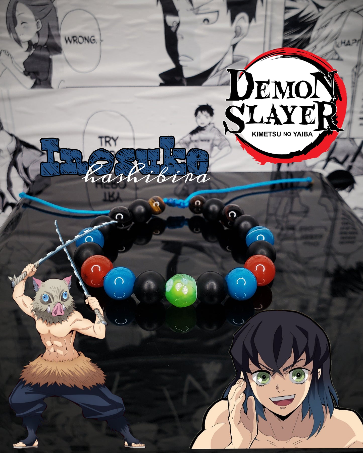 Pulseras Inspiradas En Personajes De Kimetsu no Yaiba