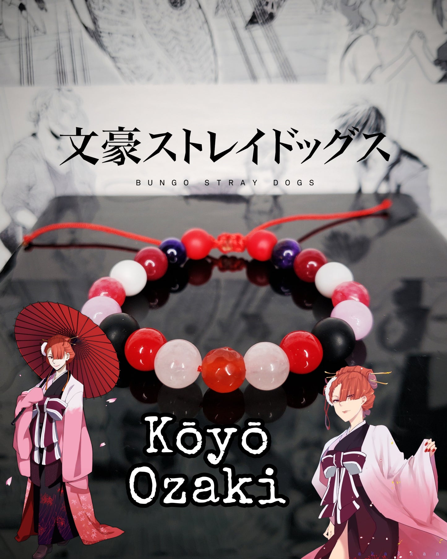 Pulseras Inspiradas En Personajes De Bungou Stray Dogs