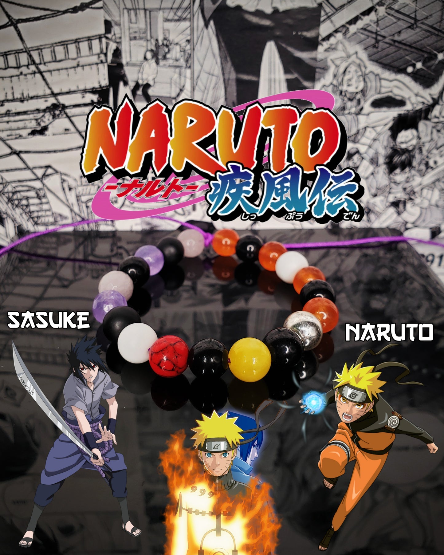 Pulseras Inspiradas En Personajes De Naruto y Boruto