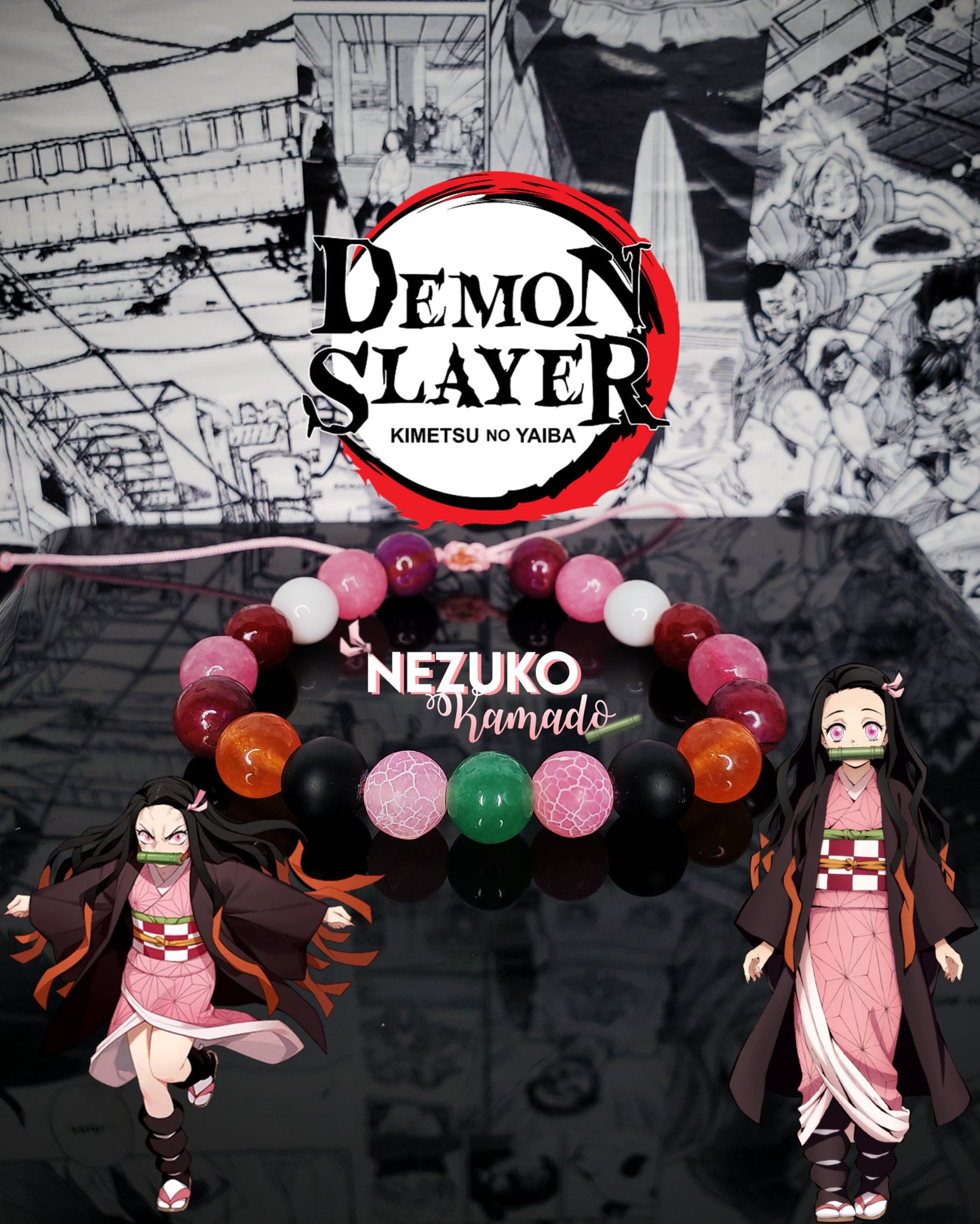 Pulseras Inspiradas En Personajes De Kimetsu no Yaiba