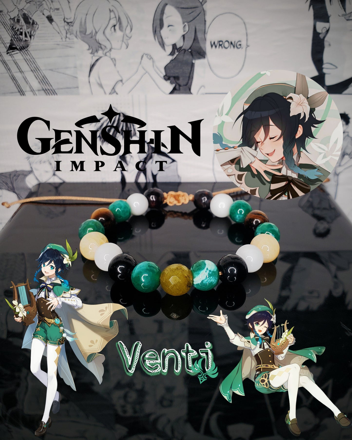 Pulseras Inspiradas En Personajes De Genshin Impact