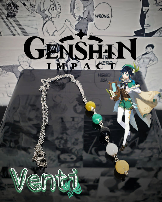 Collares de Acero Inox Inspirados En Venti de Genshin Impact