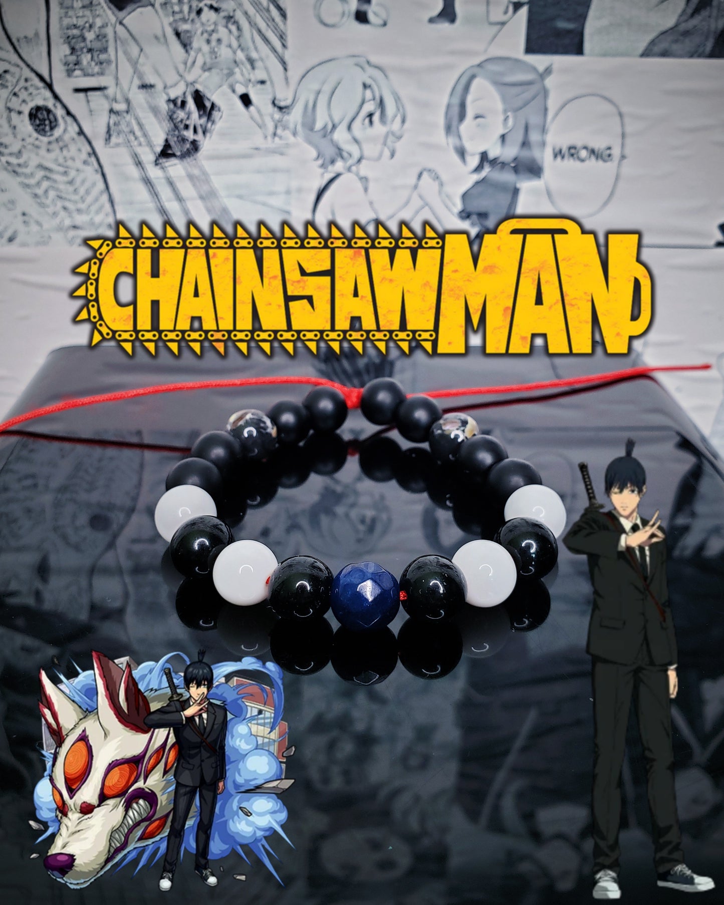Pulseras Inspiradas En Personajes De Chainsaw Man