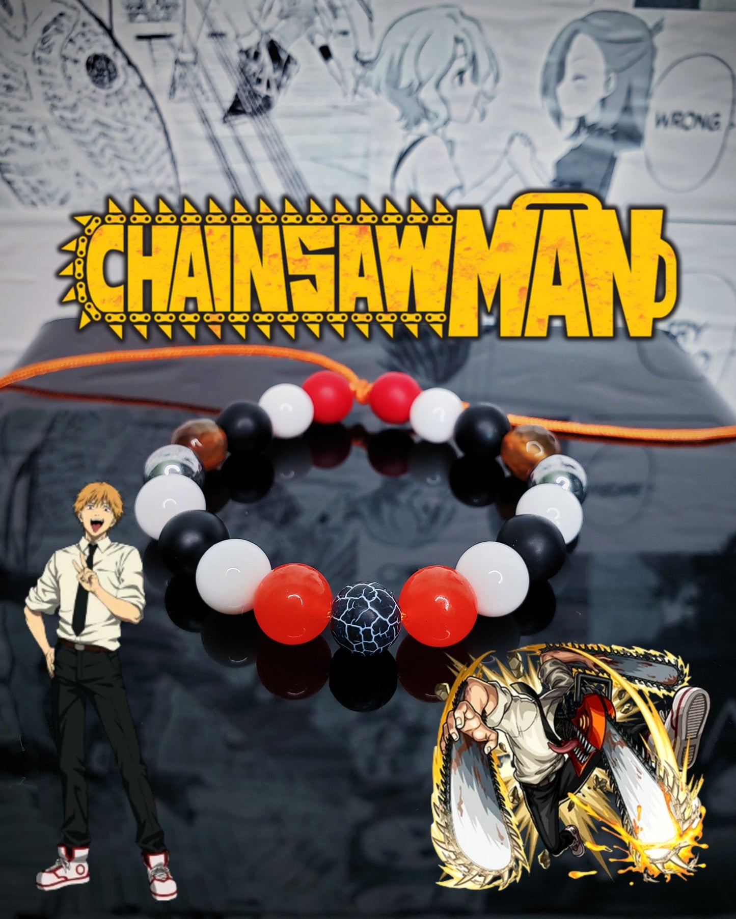 Pulseras Inspiradas En Personajes De Chainsaw Man