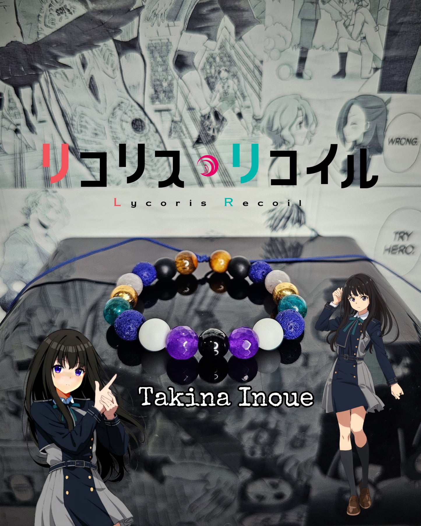 Pulseras Inspiradas En Personajes De Lycoris Recoil