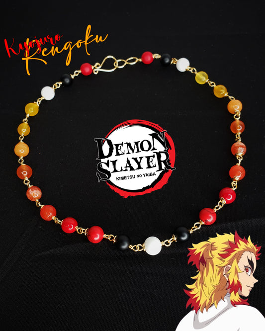 Collar De Alambre AAA Otaku Inspirados En Kyojuro Rengoku