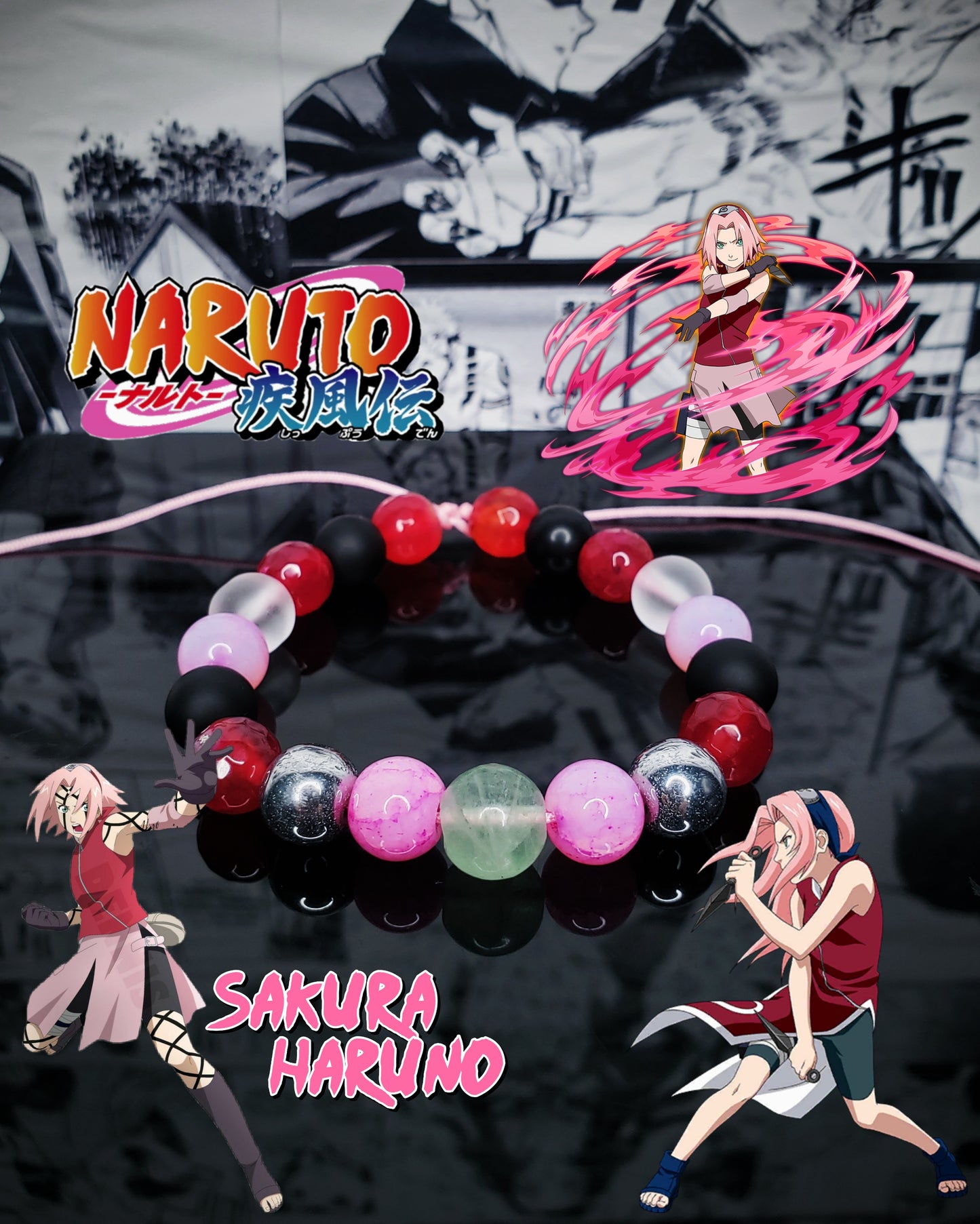 Pulseras Inspiradas En Personajes De Naruto y Boruto