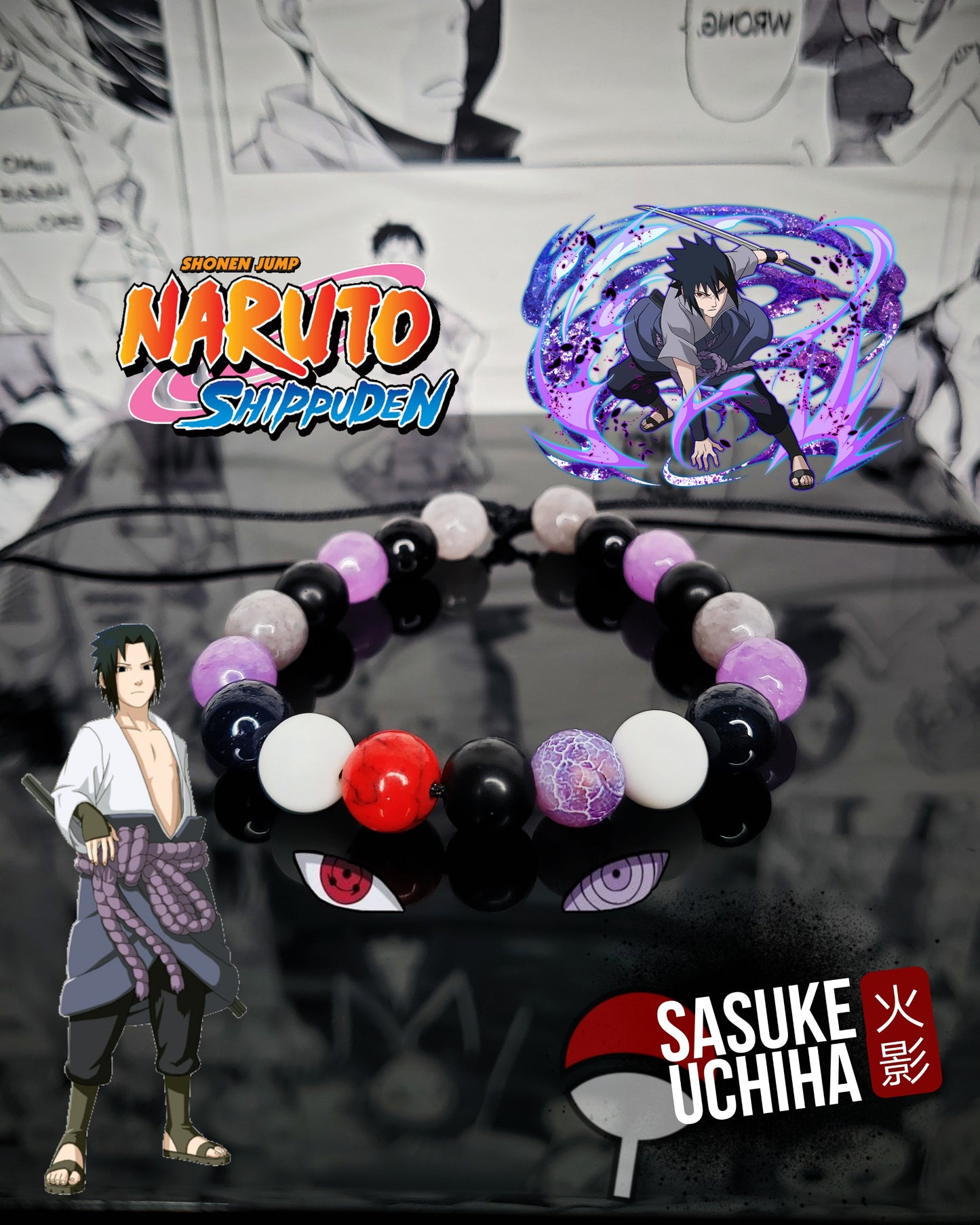 Pulseras Inspiradas En Personajes De Naruto y Boruto