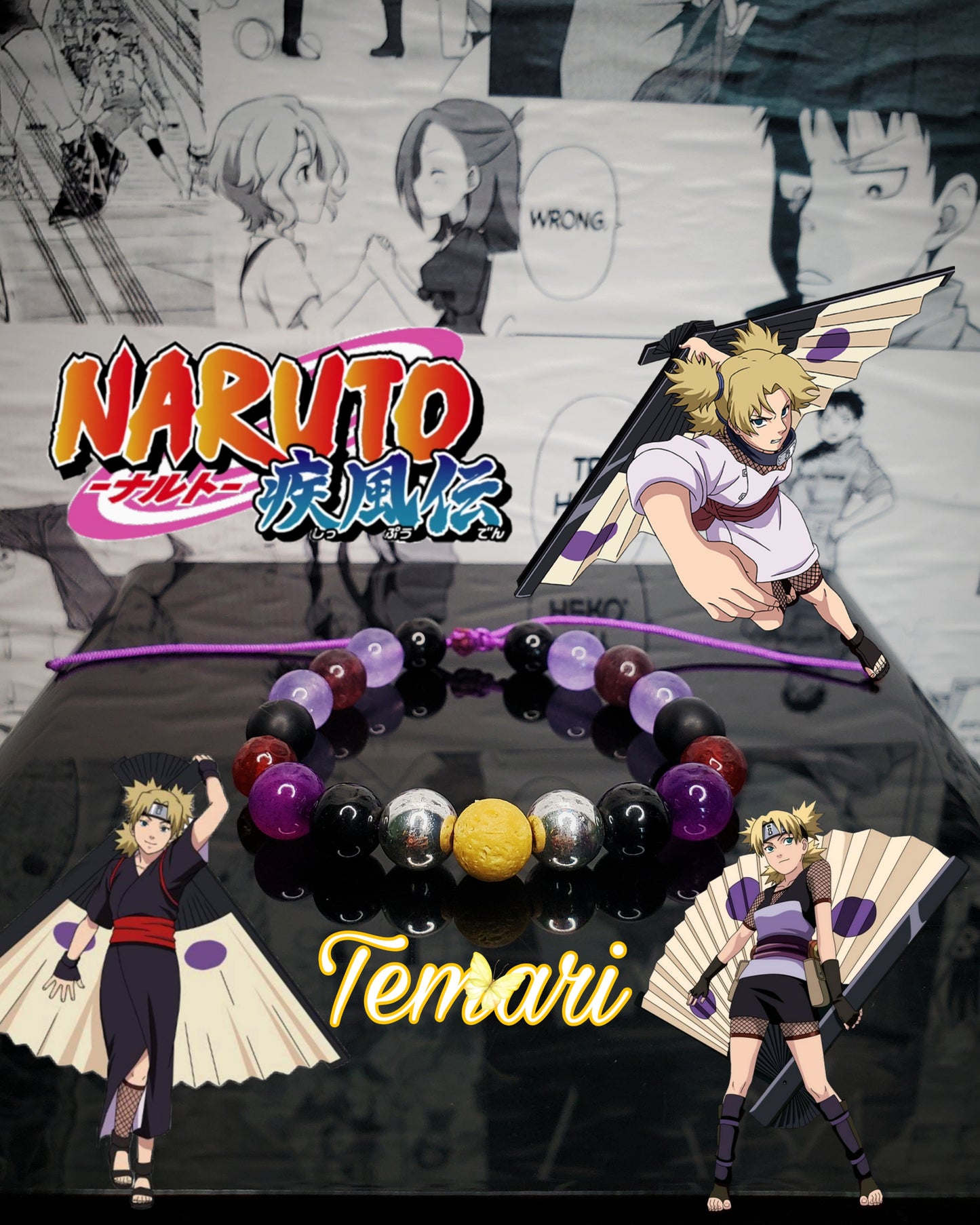 Pulseras Inspiradas En Personajes De Naruto y Boruto