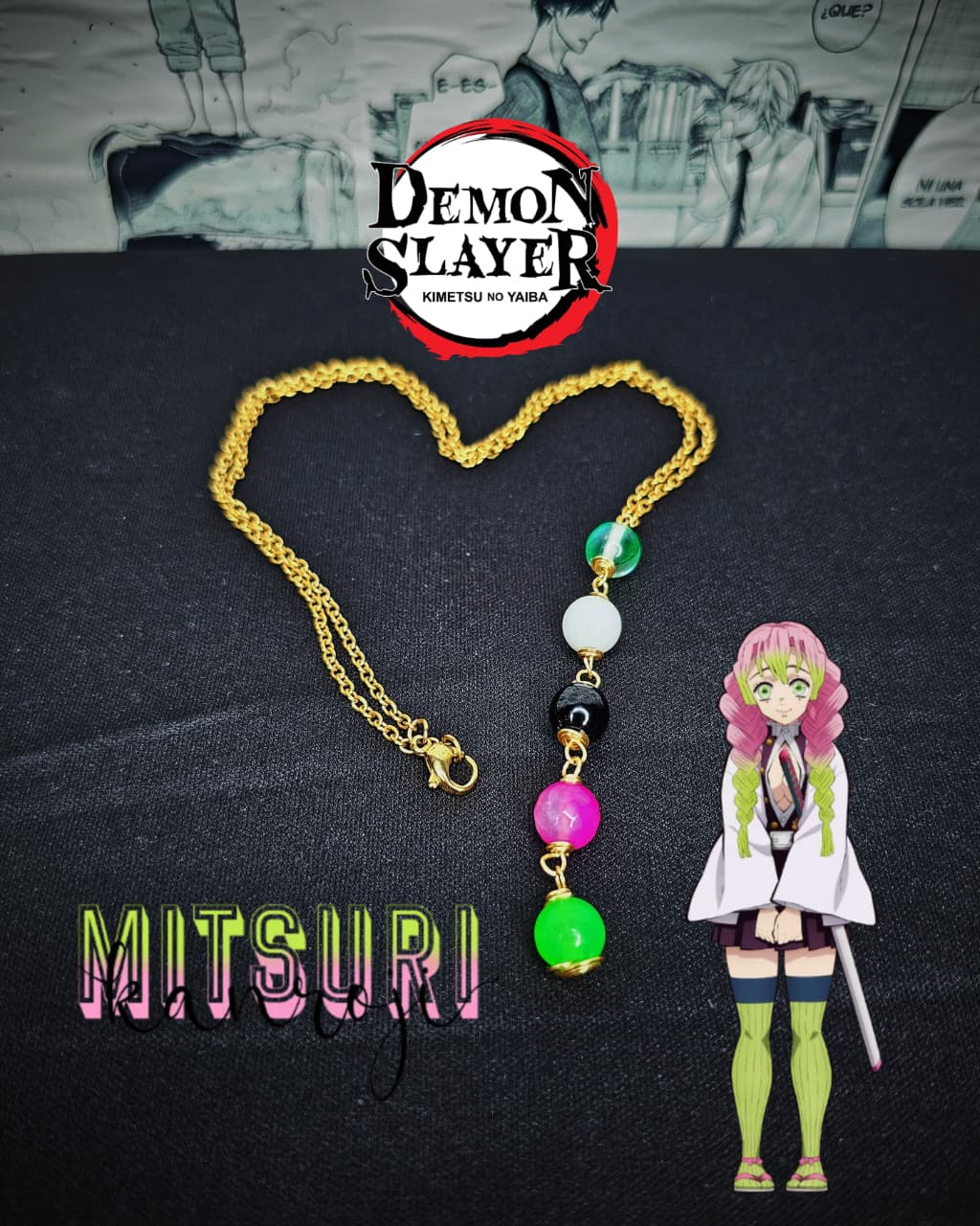Collares de Acero Inox Inspirados En Personajes De Kimetsu No Yaiba