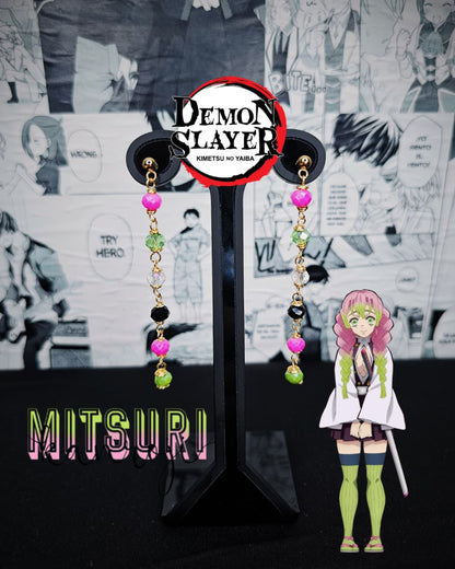 Aretes De Alambre AAA Otaku Inspirados En Personajes De Kimetsu No Yaiba