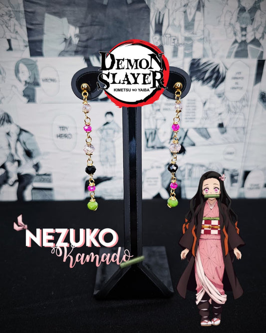 Aretes De Alambre AAA Otaku Inspirados En Personajes De Kimetsu No Yaiba