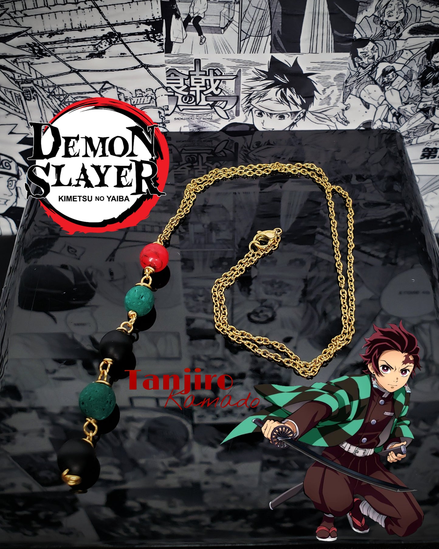 Collares de Acero Inox Inspirados En Personajes De Kimetsu No Yaiba